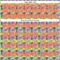 Custom Green Pink-Yellow 3D Pattern Design Color Brush Blocks Authentic Baseball Jersey