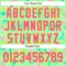 Custom Pea Green Pink-Yellow 3D Pattern Design Geometric Shape Authentic Baseball Jersey