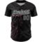 Custom Black Pink-White 3D Pattern Design Animal Panther Authentic Baseball Jersey