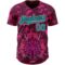 Custom Crimson Teal-Black 3D Pattern Design Animal Dragon Authentic Baseball Jersey