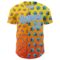3DPattern5112-1 Custom Light Yellow Sky Blue Orange-Medium Pink 3D Pattern Design Football Helmet And Football Elements Authentic Baseball Jersey