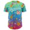 Custom Pea Green Neon Pink Aqua-Sky Blue 3D Pattern Design Champion Medal Authentic Baseball Jersey