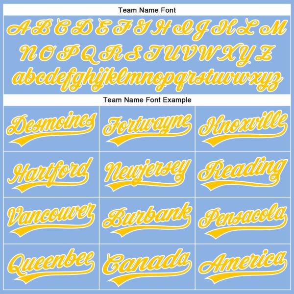 Custom Light Blue Yellow-White 3D Pattern Design Champion Trophy Authentic Baseball Jersey
