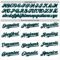 Custom White Black-Teal 3D Pattern Design Vintage Tattoos Authentic Baseball Jersey