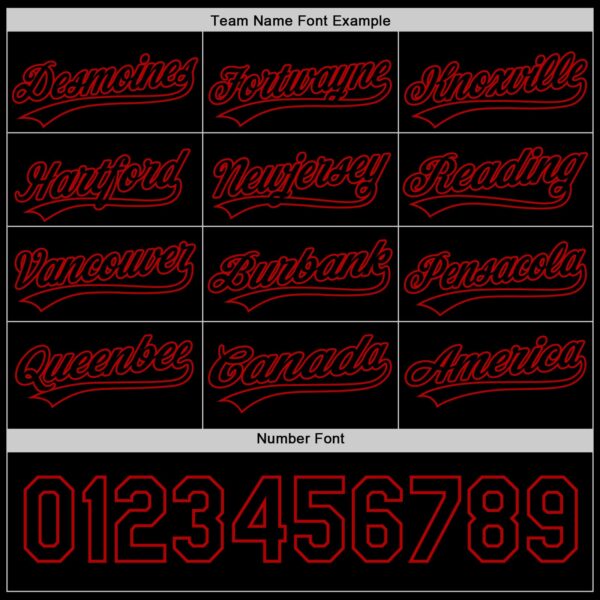 Custom Black Red 3D Love Heart Valentine's Day Authentic Baseball Jersey