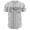 Custom White Black Pinstripe Black 3D Love Heart Valentine's Day Authentic Baseball Jersey
