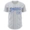 Custom White Royal Pinstripe Royal 3D Love Heart Valentine's Day Authentic Baseball Jersey