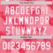 Custom Neon Pink White 3D Love Heart Valentine's Day Authentic Baseball Jersey