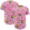 Custom Light Pink Pink-White 3D Love Heart Valentine's Day Authentic Baseball Jersey