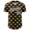 Custom Black White 3D Love Heart Valentine's Day Authentic Baseball Jersey