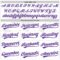 Custom White Purple 3D Thyroid Cancer Ribbon Authentic Baseball Jersey