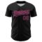 Custom Black Pink 3D Love Heart Valentine's Day Authentic Baseball Jersey