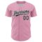Custom Light Pink Black-White 3D Love Heart Valentine's Day Authentic Baseball Jersey
