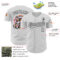 Custom White Black 3D Love Heart Valentine's Day Authentic Baseball Jersey