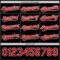 Custom Black Red-White 3D Love Heart Valentine's Day Authentic Baseball Jersey