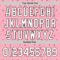 Custom Light Pink White-Black 3D Love Heart Valentine's Day Authentic Baseball Jersey