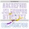 Custom White Purple Thunder Blue-Yellow 3D Bladder Cancer Ribbon Authentic Baseball Jersey