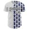 Custom White Black-Navy 3D Colorectal Cancer Ribbon Authentic Baseball Jersey