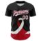 Custom Black White-Crimson 3D Head And Neck Cancer Ribbon Authentic Baseball Jersey