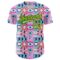 Custom Pink Neon Green-Black 3D Pattern Design Evil Eyes Authentic Baseball Jersey