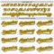Custom White Yellow-Black 3D Childhood Cancer Gold Ribbon Authentic Baseball Jersey