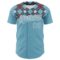 Custom Shadow Blue White 3D Pattern Design Father's Day Mustache Authentic Baseball Jersey