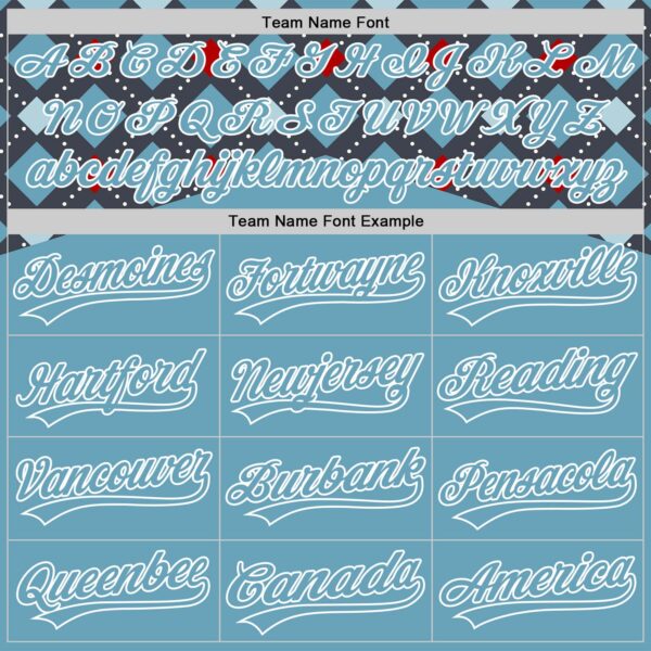 Custom Shadow Blue White 3D Pattern Design Father's Day Mustache Authentic Baseball Jersey