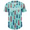 Custom Ice Blue White 3D Pattern Design Father's Day Tie Authentic Baseball Jersey