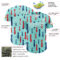 Custom Ice Blue White 3D Pattern Design Father's Day Tie Authentic Baseball Jersey