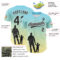 Custom Ice Blue Black-White 3D Pattern Design Father's Day Family Love Authentic Baseball Jersey