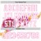 Custom White Pink 3D Pattern Design Mother's Day Flower Authentic Baseball Jersey
