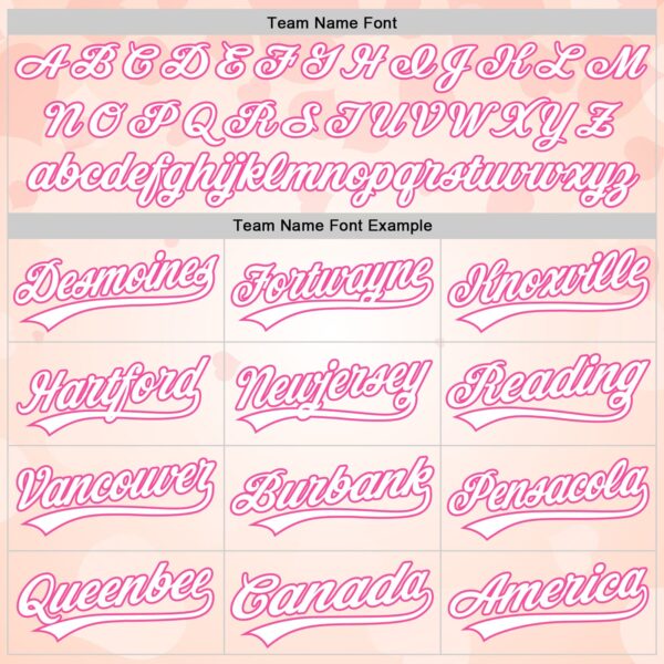 Custom Cream White-Pink 3D Pattern Design Mother's Day Family Love Authentic Baseball Jersey