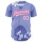 Custom Light Purple White-Pink 3D Pattern Design Mother's Day Family Love Authentic Baseball Jersey