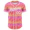 Custom Pink White-Purple 3D Pattern Design Mother's Day Flower Authentic Baseball Jersey