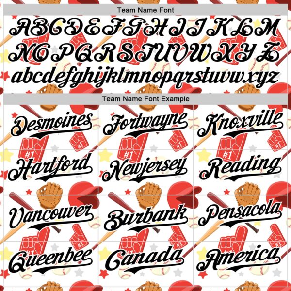 Custom White Black Comic Doodle Ballgame 3D Pattern Design Authentic Baseball Jersey