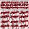 Custom White Black-Fire Red Comic Doodle Ballgame 3D Pattern Design Authentic Baseball Jersey