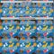 Custom Blue White Comic Doodle Ballgame 3D Pattern Design Authentic Baseball Jersey