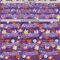 Custom Purple White Comic Doodle Ballgame 3D Pattern Design Authentic Baseball Jersey