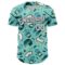 Custom Ice Blue White-Black Comic Doodle Ballgame 3D Pattern Design Authentic Baseball Jersey