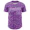 Custom Medium Purple White Comic Doodle Ballgame 3D Pattern Design Authentic Baseball Jersey