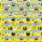 Custom Light Yellow Electric Blue-White Comic Doodle Ballgame 3D Pattern Design Authentic Baseball Jersey