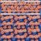Custom Royal Orange-White Comic Doodle Ballgame 3D Pattern Design Authentic Baseball Jersey