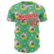 Custom Green Fire Red-White Comic Doodle Ballgame 3D Pattern Design Authentic Baseball Jersey