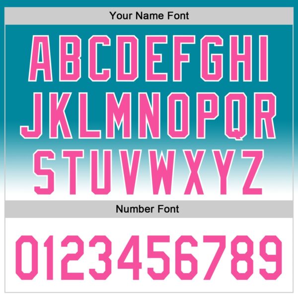 Custom Teal Pink-White 3D Pattern Design Gradient Mother's Day Family Love Authentic Baseball Jersey