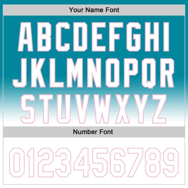 Custom Teal White-Light Pink 3D Pattern Design Gradient Mother's Day Love And Flower Authentic Baseball Jersey