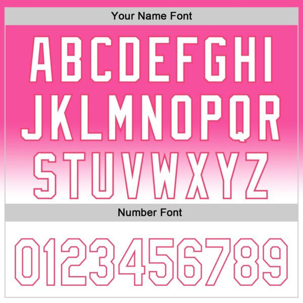 Custom Pink White-Neon Pink 3D Pattern Design Gradient Mother's Day Family Love Authentic Baseball Jersey