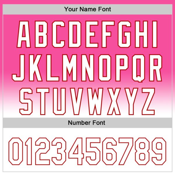 Custom Pink White-Red 3D Pattern Design Gradient Mother's Day Family Love Authentic Baseball Jersey
