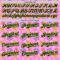 Custom Pink Black-Neon Green 3D Pattern Design Funny Cartoon Flower And Sun Authentic Baseball Jersey
