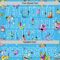Custom Sky Blue White 3D Pattern Design Funny Cartoon Animal Authentic Baseball Jersey