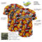 Custom Red Black-White 3D Pattern Design Funny Cartoon Emoji Smile Face And Yin Yang Authentic Baseball Jersey